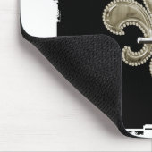 Gold Lilie Ragged Border Mousepad (Ecke)