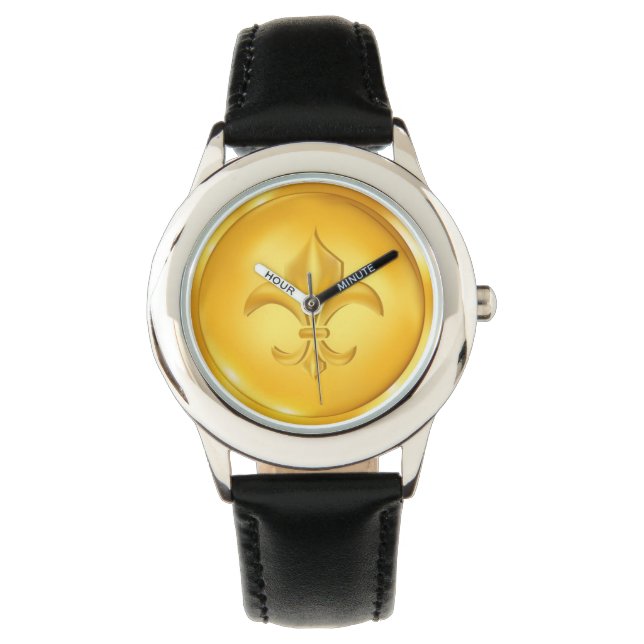 Gold-Lilie - SRF Armbanduhr (Vorderseite)
