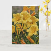 Gold Lily Scripture Card Psalm 119:127 Karte (Gelbe Blume)