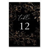 Gold-Linde-Tischnummer Tischnummer (Rückseite)