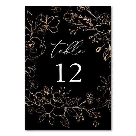 Gold-Linde-Tischnummer Tischnummer (Vorderseite)