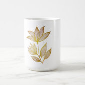 Gold Line Floral Coffee Mug Kaffeetasse (Mittel)