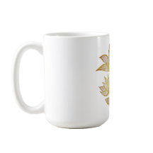 Gold Line Floral Coffee Mug