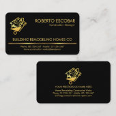 Gold Line Handyman Tools Builder Visitenkarte (Vorne/Hinten)