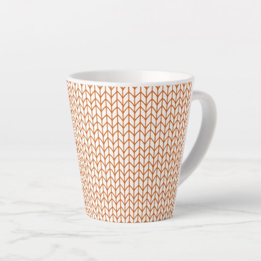 GOLD LINE STRICK Latte Tasse (Rechte Ecke)