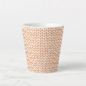 GOLD LINE STRICK Latte Tasse (Vorderseite)