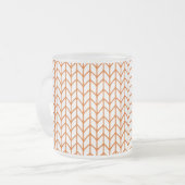 GOLD LINE STRICK Mattiert Glass Tasse (Vorderseite Links)