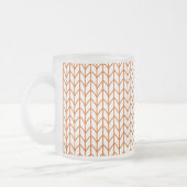 GOLD LINE STRICK Mattiert Glass Tasse (Links)