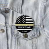 Gold Line U.S Flag mit benutzerdefiniertem Team &  Button (Beispiel)