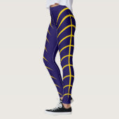 Gold Lines And Purple Color Leggings (Links)