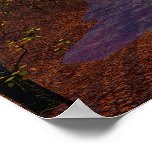 Gold Linger - Herbstszene Poster (Ecke)