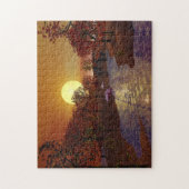 Gold Linger - Herbstszene Puzzle (Vertikal)