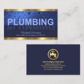 Gold-Linien Wasserfall Reflektion Visitenkarte (Vorne/Hinten)