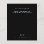 Gold-Linierte Blumendetails - Schwarz (Rückseite)