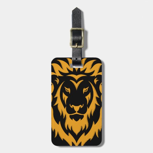 Gold Lion Big Graphic Gepäckanhänger (Vorderseite vertikal)