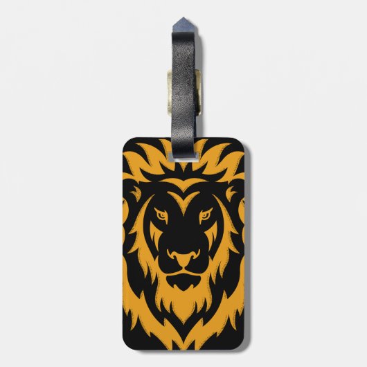 Gold Lion Big Graphic Gepäckanhänger (Rückseite vertikal)