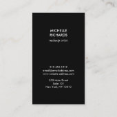 Gold Lip Print Makeup Artist Beauty White Visitenkarte (Rückseite)