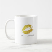 Gold Lippen Kaffeetasse (Links)