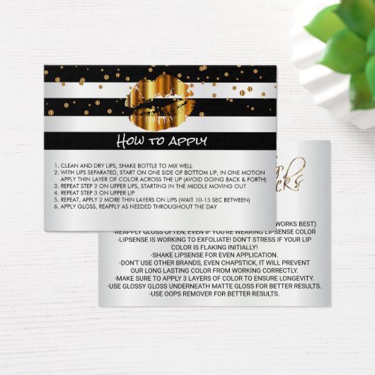 Gold Lips Application Instruktionen (Schreibtisch)