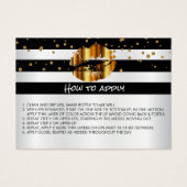Gold Lips Application Instruktionen (Vorderseite)