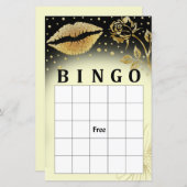 Gold Lips Bingo Spiel (Vorne/Hinten)