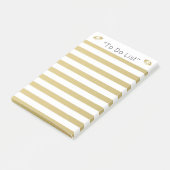 Gold Lips "To Do List" Post-it Klebezettel (angewinkelt)