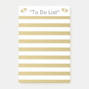 Gold Lips "To Do List" Post-it Klebezettel