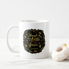Gold Little Aber Fierce William Shakespeare Floral Kaffeetasse