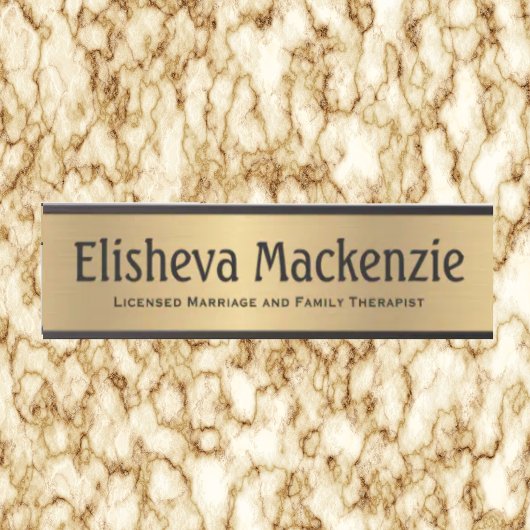 Gold LMFT Therapist Office Door Sign Name Plate Türschild