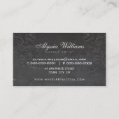 GOLD LOGO Art Deko Visitenkarte (Rückseite)