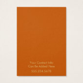 Gold Logo-Burnt Orange Earring Display Card (Rückseite)