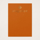 Gold Logo-Burnt Orange Earring Display Card (Vorderseite)