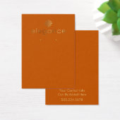 Gold Logo-Burnt Orange Earring Display Card (Schreibtisch)