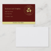 Gold Logo Crescent Moons Visitenkarte (Vorne/Hinten)