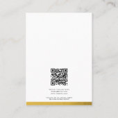 Gold-Logo des Schmuckhalters für das Werbegeschenk Visitenkarte (Rückseite)