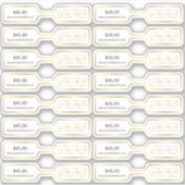 Gold Logo Elegant Jewerly Price Barbell Label (Vorderseite)