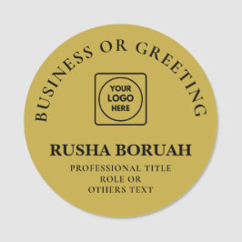 Gold Logo Employee Badge Printed nametags Namensschild