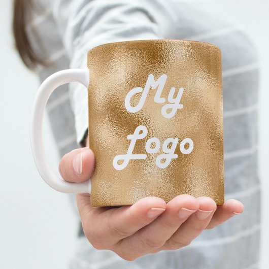 Gold-Logo Kaffeetasse