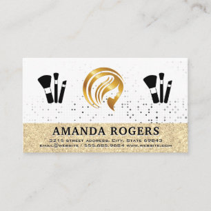 Gold-Logo   Makeup Brushes Visitenkarte