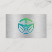 Gold Logo-Medizin-Visitenkarte Visitenkarte (Rückseite)