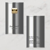 Gold Logo Metallische Nail Art Business Card Visitenkarte (Vorne/Hinten)