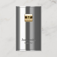 Gold Logo Metallische Nail Art Business Card