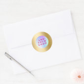 Gold-Logo Runder Aufkleber (Umschlag)