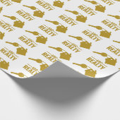 Gold-Logo-Tissue Paper von Real Estate Agency Geschenkpapier (Ecke)