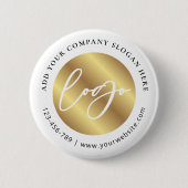 Gold-Logo-Unternehmens-Werbung Button (Vorderseite)