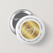 Gold-Logo-Unternehmens-Werbung Button (Vorne & Hinten)