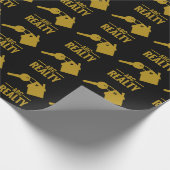 Gold Logo Wrapper Geschenkpapier (Ecke)