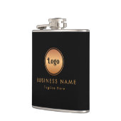 Gold-Logos und Unternehmen für benutzerdefiniertes Flachmann (Links)