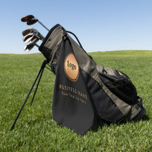 Gold-Logos und Unternehmen für benutzerdefiniertes Golfhandtuch