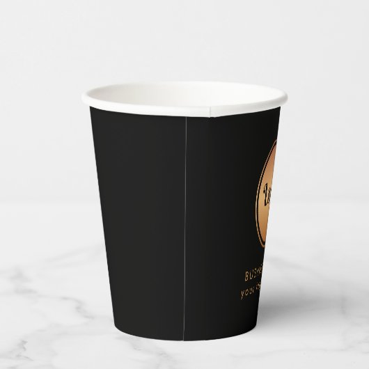 Gold-Logos und Unternehmen für benutzerdefiniertes Pappbecher (Rechts)